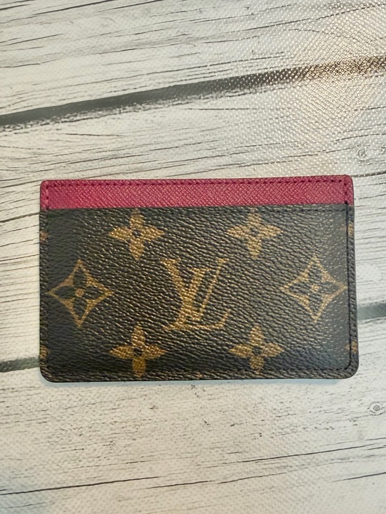 Louis Vuitton Handbags - PRE LOVED Louis Vuitton Fuchsia Pink Card Holder in Monogram Canvas, M60703.